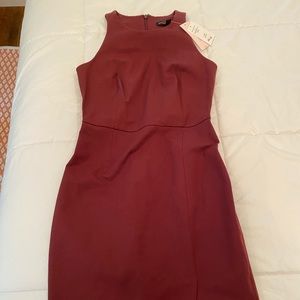 Banana republic red midi dress
